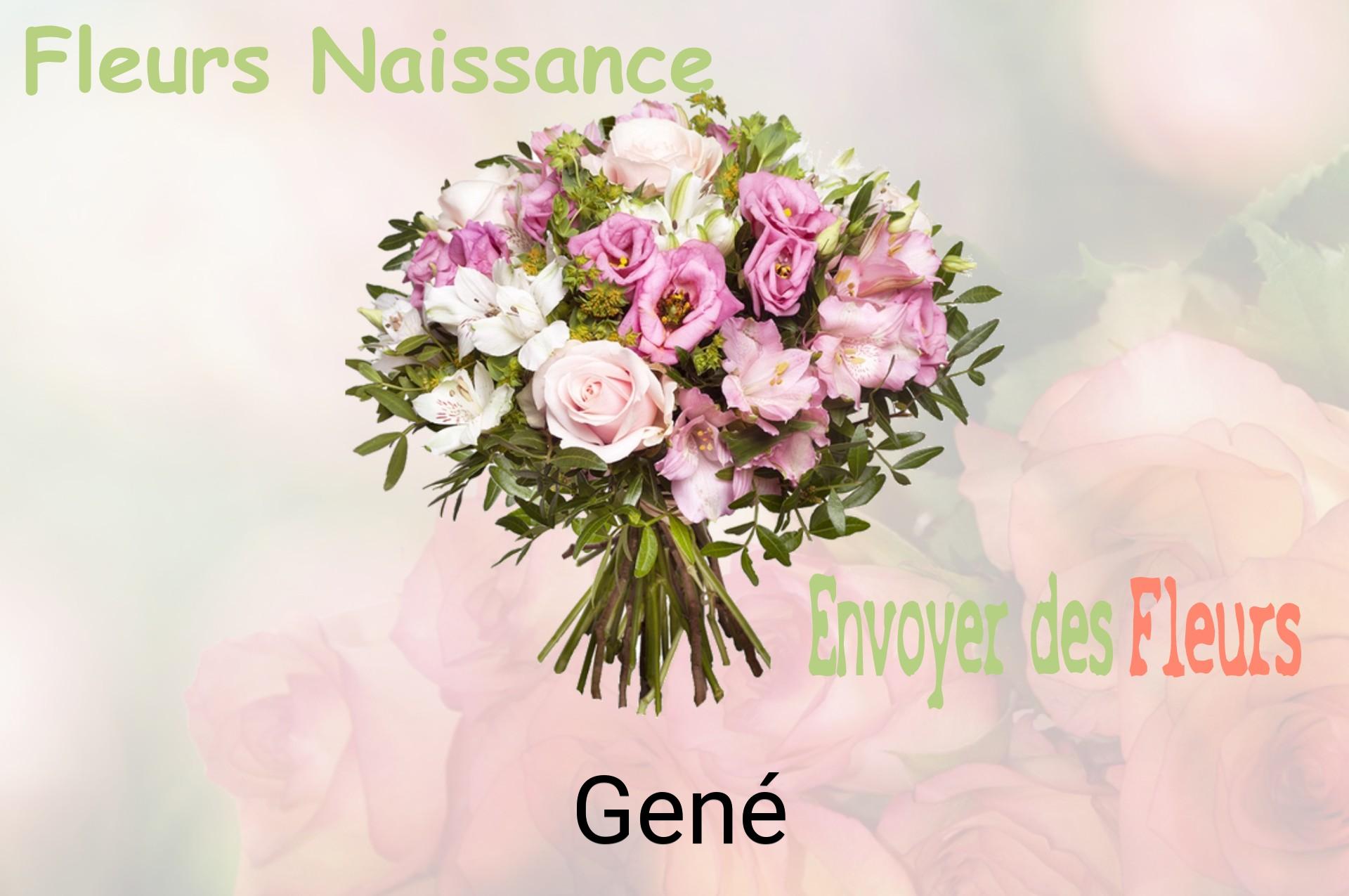 Bouquet de fleurs de naissance livré à Gené